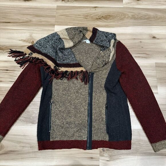 Curio New York Multicolor Zip Up Sweater Women’s Medium - Picture 1 of 5